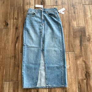 Denim forum 90’s vintage maxi skirt